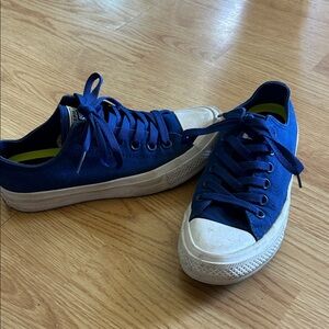 Classic Blue Canvas Sneakers